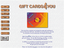 Tablet Screenshot of giftcards4you.com